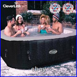 CleverSpa 8120 Corona 73in 6 Person Inflatable Hot Tub Spa with Cleverlink App