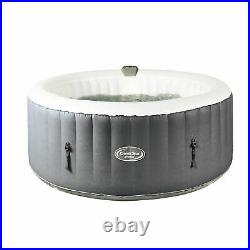 CleverSpa Shades 800 Liter 70 inch Inflatable Round Hot Tub Spa, Gray (Open Box)