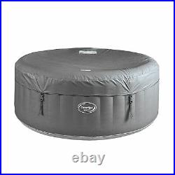 CleverSpa Shades 800 Liter 70 inch Inflatable Round Hot Tub Spa, Gray (Open Box)