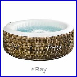 Cleverspa Hot Tub Jacuzzi Pool Spa 4 Persons Garden Indoors Outdoors swimming