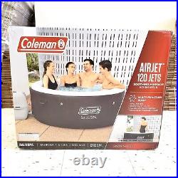 Coleman 4 Person Portable Inflatable Outdoor Hot Tub 13804-BW