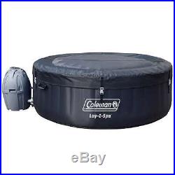 Coleman 71 x 26 Portable Inflatable Spa 4-Person Hot Tub Black (Open Box)