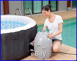 Coleman 71 x 26 Portable Spa Inflatable 4-Person Hot Tub, Black, 13804