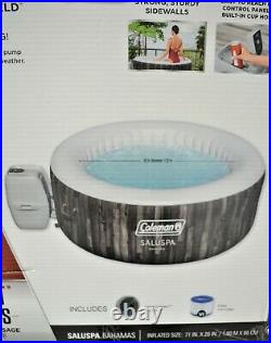 Coleman Bahamas AirJet Inflatable Hot Tub 2-4 Person 120 Jets withPump NEW IN BOX