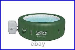 Coleman Inflatable Hot Tub 4 6 Person Sturdy Digital Control Panel Green Outdoor