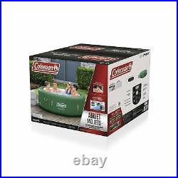Coleman Inflatable Hot Tub 4 6 Person Sturdy Digital Control Panel Green Outdoor