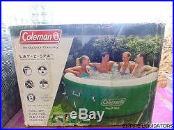 Coleman Lay-Z Spa Inflatable Hot Tub With Aluminum Foil Coated Cover Model 54131E