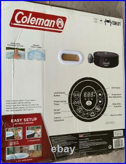 Coleman Portable Inflatable Outdoor Spa Hot Tub Black, New Read Description