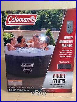 Coleman SaluSpa 2-4 Person Portable Inflatable Outdoor Hot Tub Spa withRemote NEW
