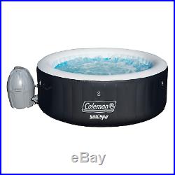 Coleman SaluSpa 4 Person Portable Inflatable Outdoor Spa Hot Tub Black SPECIAL