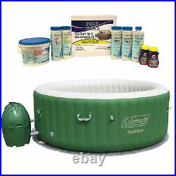 Coleman SaluSpa 6 Person Inflatable Jacuzzi & 6 Month Chemical Kit with Bromine