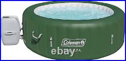 Coleman SaluSpa 6 Person Portable Inflatable Outdoor Hot Tub Spa, Green Y3869