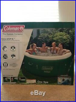 Coleman SaluSpa Inflatable Hot Tub Green 4-6 Person NEW! FAST SHIPPING