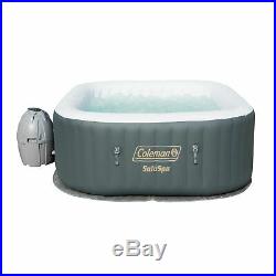 Coleman SaluSpa Inflatable Jacuzzi Hot Tub Spa with Chlorine Spa Sanitizer Kit