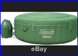 Coleman SaluSpa Inflatable Jet Hot Tub Spa Green / White 77 x 28 JACUZZI