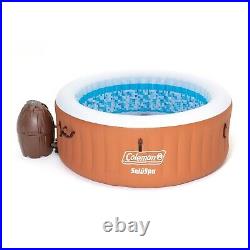 Coleman SaluSpa Miami 4-Person Inflatable Hot Tub Spa Orange 71-inch x 24-inch
