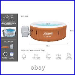 Coleman SaluSpa Miami 4 Person Inflatable Hot Tub with EZ Spa Chemical Treatment