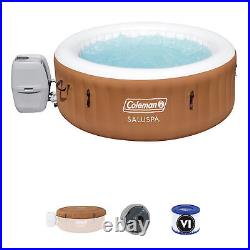 Coleman SaluSpa Miami Air Jet 4 Person Inflatable Hot Tub Spa with Pump (Open Box)