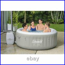 Coleman Tahiti AirJet Portable Inflatable Hot Tub Spa with LED Lights 2-4 person