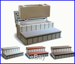 Confer Plastics 36 Spa Steps with Convenient Large Storage Compartment