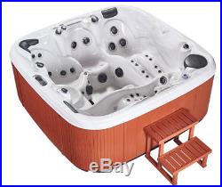 Double Lounger 5 Person Outdoor Hot Tub Whirlpool Spa 110 Jets Bluetooth WiFi