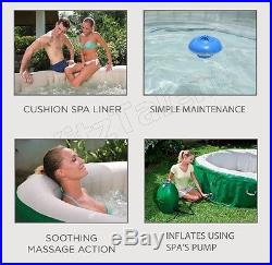 Durable Inflatable Hot Tub Pool Spa Portable Cushion Relaxing Outdoor -Massage