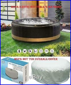 EXOTIC Family Inflatable Hot Tub 4/6 Person Portable Spa/Cover Jacuzzi Holiday