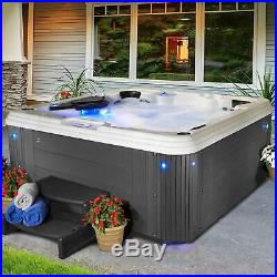 Everlast Spas Hot Tub Opulence 80-Jet Complete hydrotherapy Fits 6 Silver/Grey