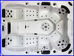 Extended Length Double Lounger 7 Person Outdoor Hot Tub Whirlpool Spa 110 Jets