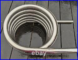 Extra wide water heater coil with fireguard hot tub 32mm tube stainless steel