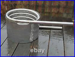 Extra wide water heater coil with fireguard hot tub 32mm tube stainless steel