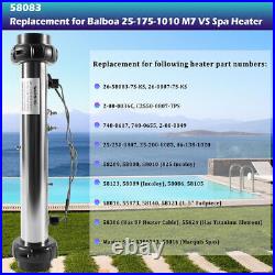For Balboa 58083 M-7 Heater Assembly 15, 5.5 kW 240V/120V, with Studs & Sensors