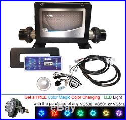 Free LED Light Balboa Retrofit Kit Complete Spa Control Pack VS510-Z 54218-Z