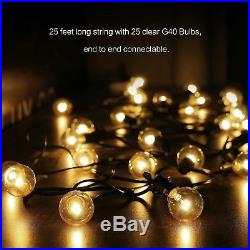 G40 Outdoor String Light Bulbs, Waterproof Hot Tub Spa Jacuzzi Garden Pool