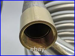 Giant stainless steel heater coil, 12m x 32mm with detachable tails