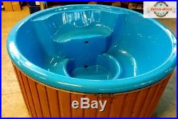 Glass Fiber Tub With Integrated Wooden Fired Heater