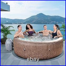 GloSpa Hot Tub Mat for Inflatable Tub, 77' Hot Tub Pad Foundation, Extra Cushion