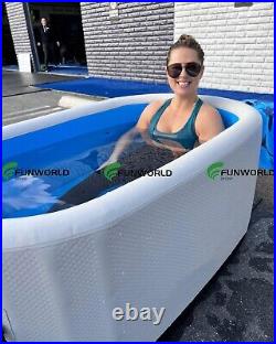 Goglam Inflatable ice bath tub with lid for Sport Recovery Cold Water Therapy