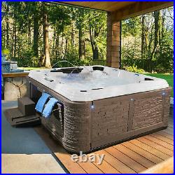 Grand Estate 90-Jet Hot Tub Acrylic Spa Jacuzzi Sterling Silver