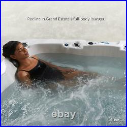 Grand Estate 90-Jet Hot Tub Acrylic Spa Jacuzzi Sterling Silver