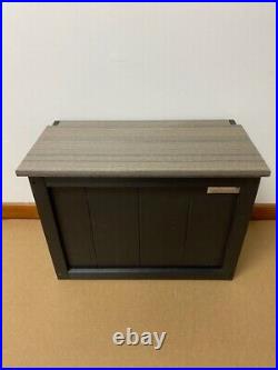 Handcrafted HDPE Outdoor Ash Luxe Hot Tub/Spa Chemical Storage Cabinet