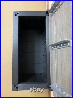 Handcrafted HDPE Outdoor Ash Luxe Hot Tub/Spa Chemical Storage Cabinet