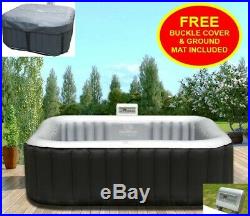 Heated Hot Tub Jacuzzi Spa Outdoor Garden Inflatable Mspa 4 Seater Person\