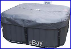 Heated Hot Tub Jacuzzi Spa\Outdoor Garden Inflatable Pool Square 4 Seater Person