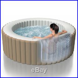 Heated Portable Jacuzzi Pool Outdoor Spa Jets Inflatable 4 Person Tub New