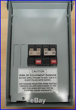 Hot Spring & Tiger River, Watkins 50 Amp Spa Panel PN 301756 With GFCI Breakers