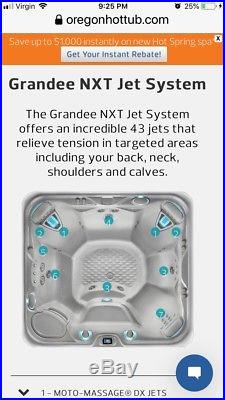 Hot Springs Grandee NXT Hot Tub Spa 7 Person Capacity