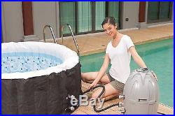 Hot Tub 4-Person Portable Lay-Z-Spa Miami Bubble Massage Heated Pool New