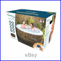 Hot Tub 4 Seater Inflatable Spa Massaging SWIMMING pool garden outdoor patio new