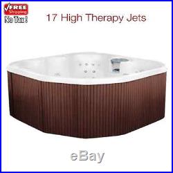 Hot Tub 5-person Spa 17 Jet Pool Jacuzzi Outdoor Massage Buble Therapy Bath New